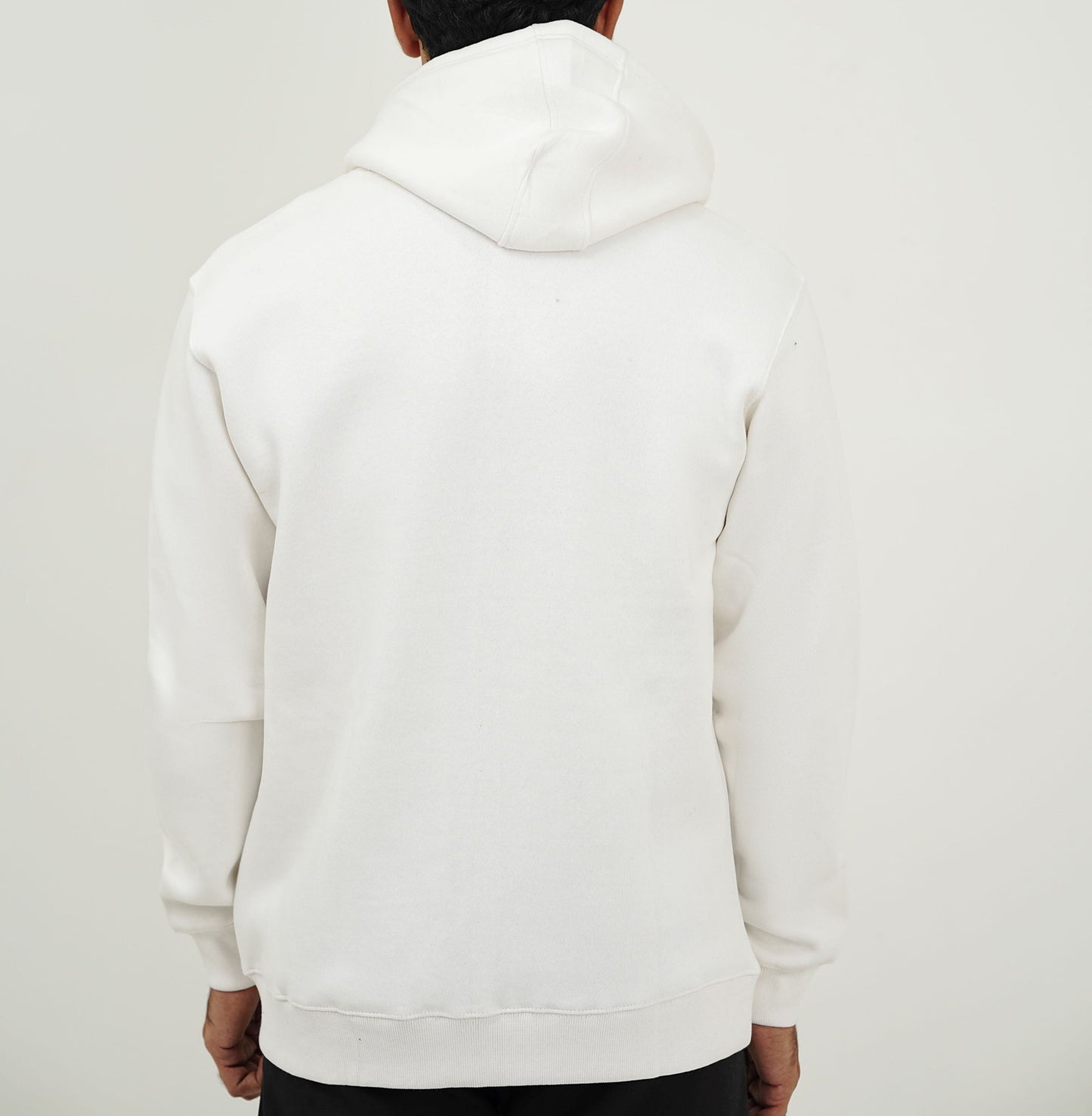 White Zip-Up Hoodie