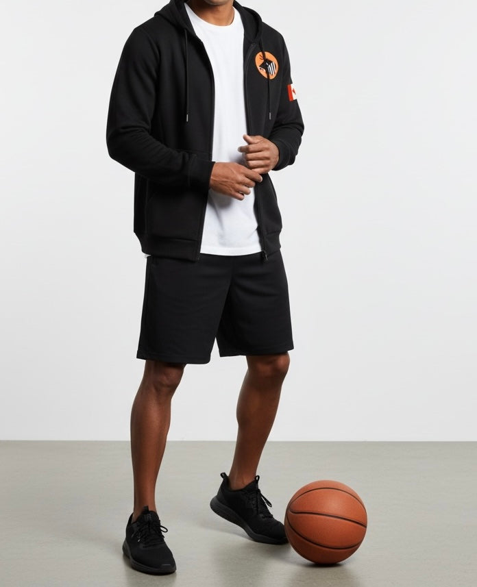 Basketball Coach Zipper Hoodie