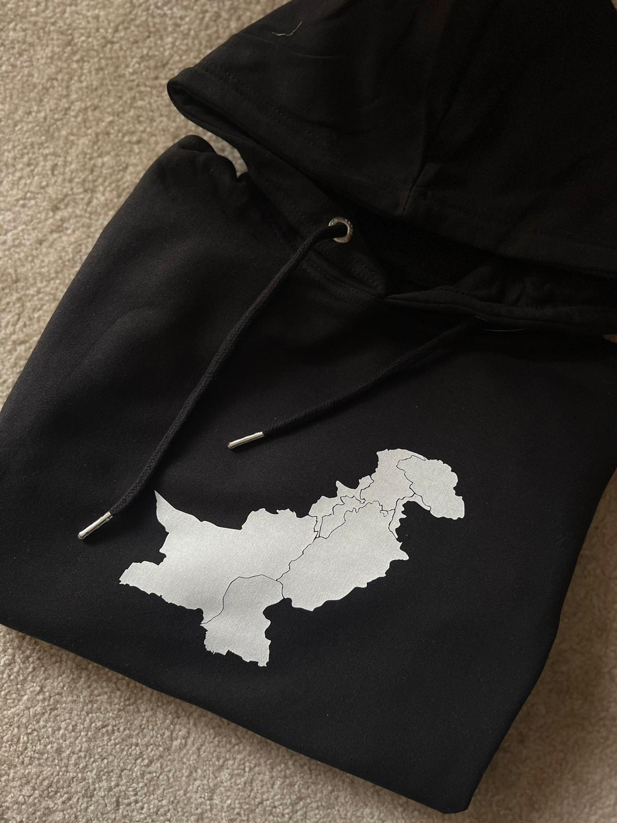 Pakistan Map Pullover hoodie