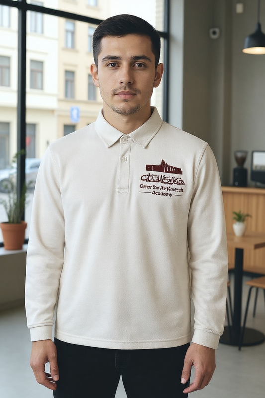 Boys Full-Sleeve Polo with Logo (Grades K-9)