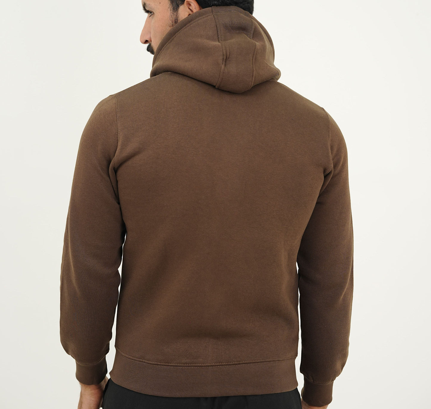 Brown Zip-Up Hoodie