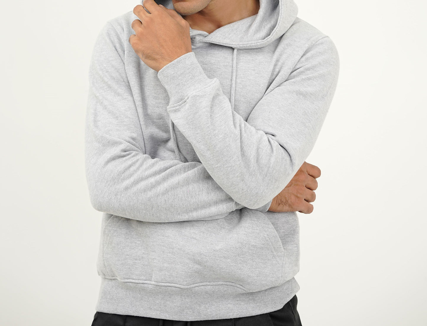 Grey Pullover Hoodie