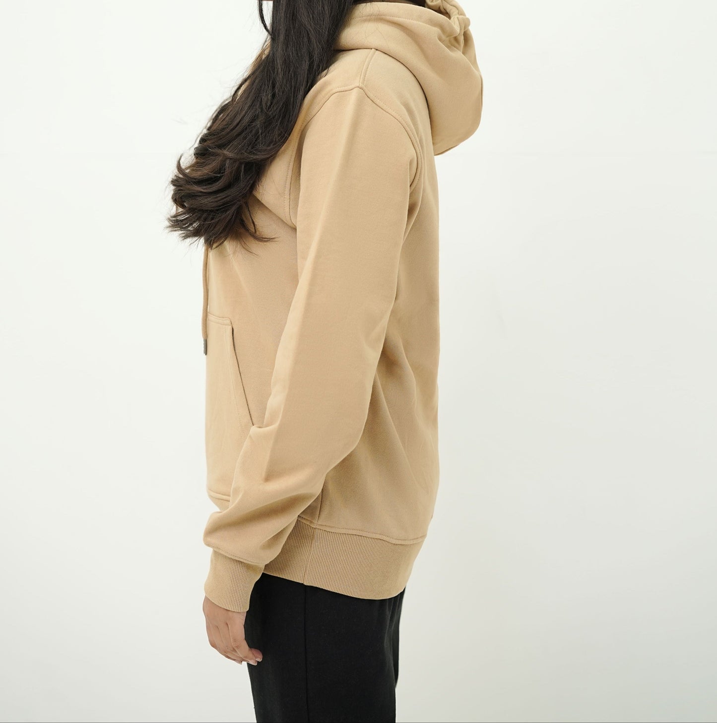 Beige Pullover Hoodie