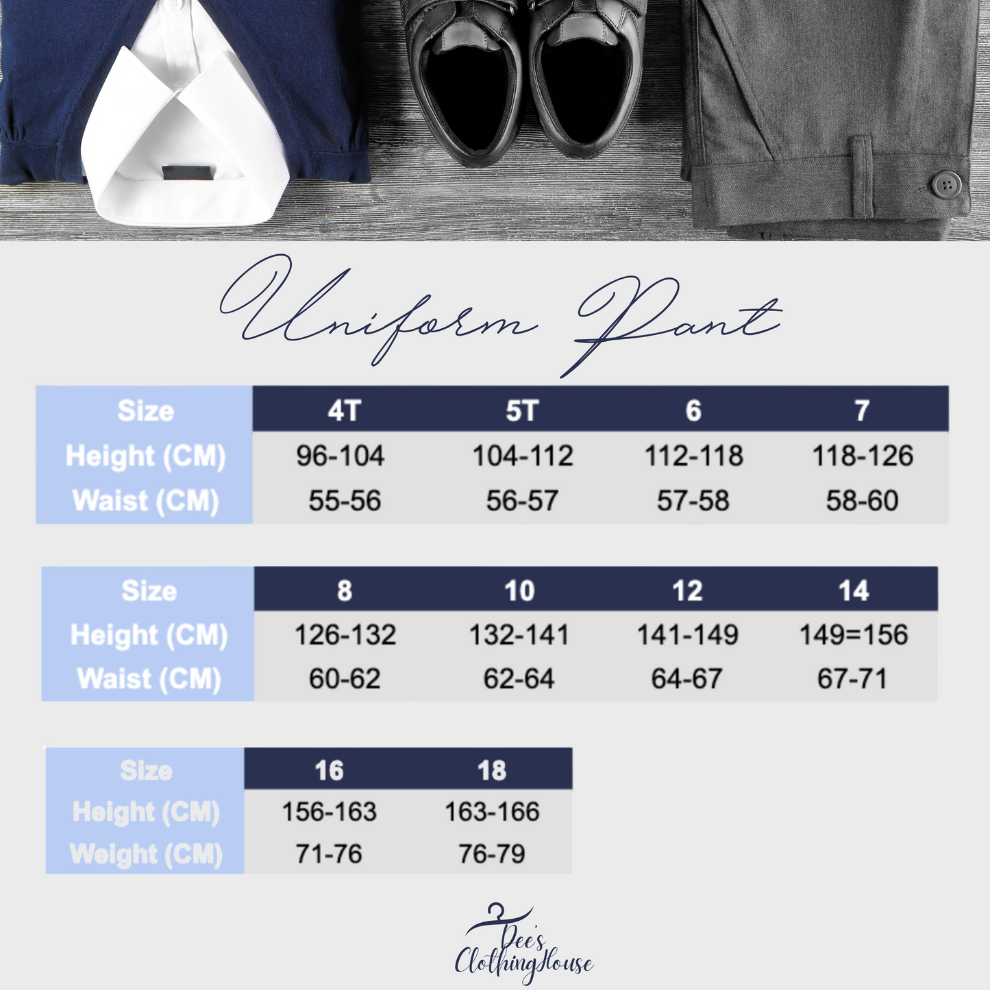 Boys Dress Pant (Grades K-9)